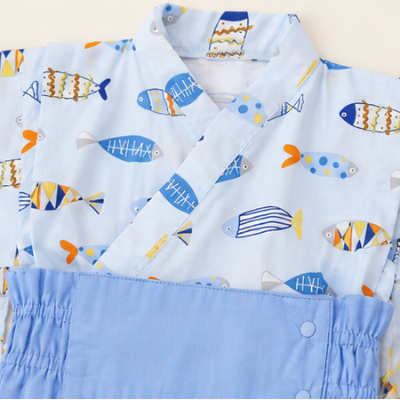 🐟 おさかな甚平ロンパース 🐠