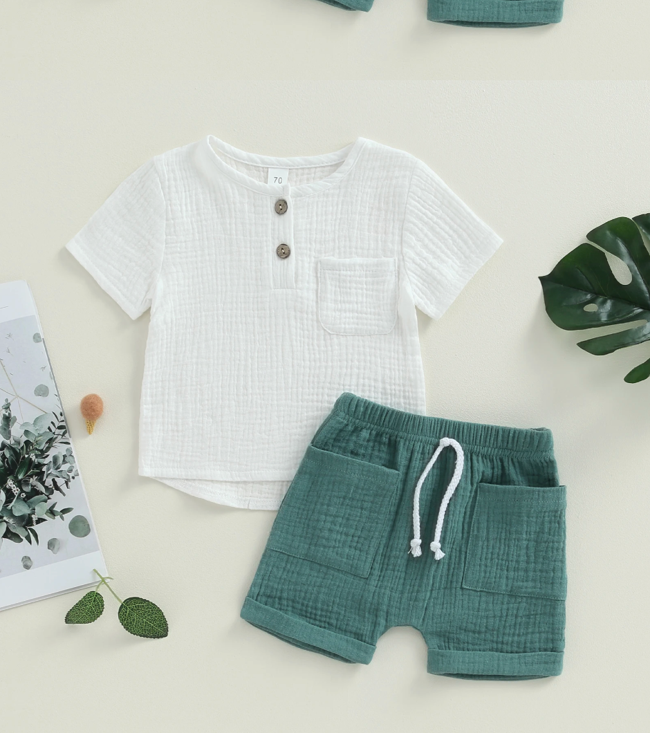 🌿 ナチュラルリネン セットアップ
