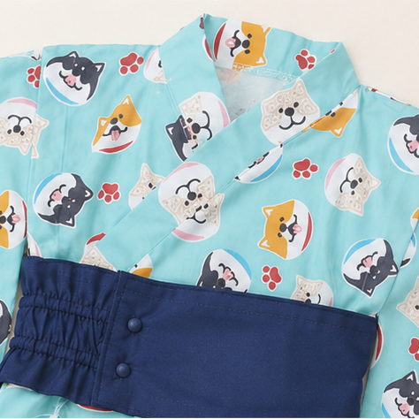 🐶 しばいぬ甚平ロンパース 🎐