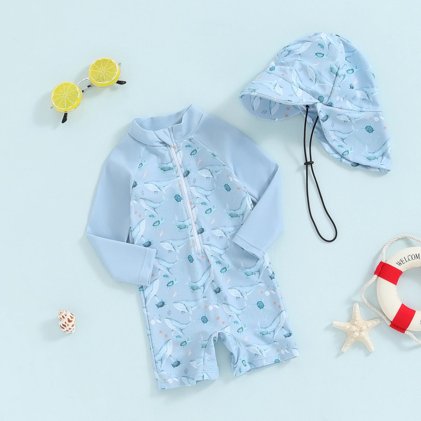 🐋 オーシャンフレンズ スイムウェアス 🌊｜80-110cm
